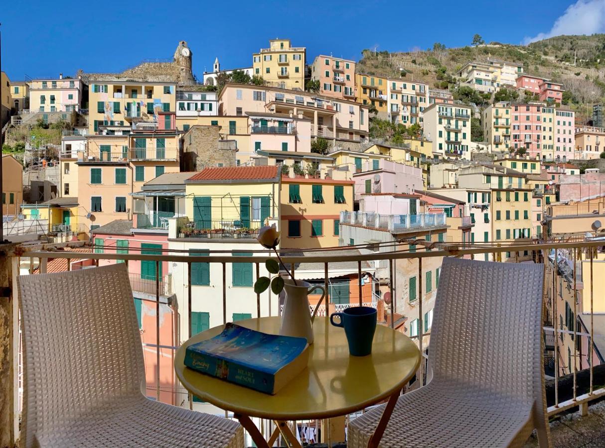 Shanti 1 - Terrace Apartment Riomaggiore Bagian luar foto